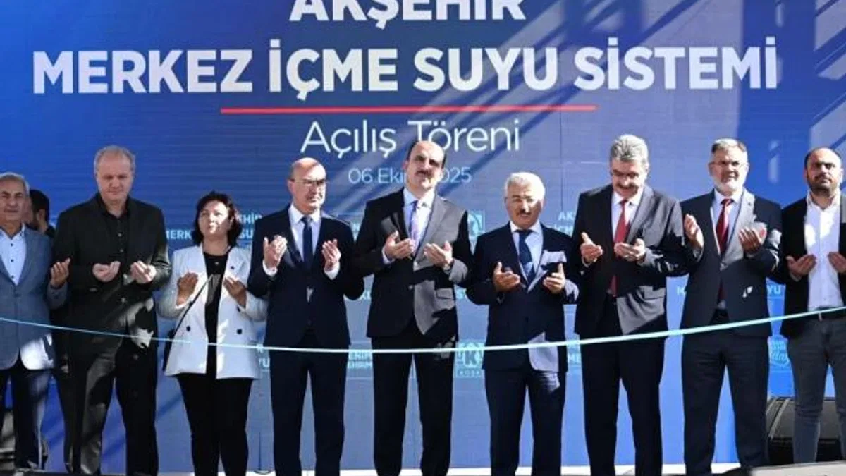 Konya Akşehir’in içme suyu sorununa 223 milyon TL’lik köklü çözüm