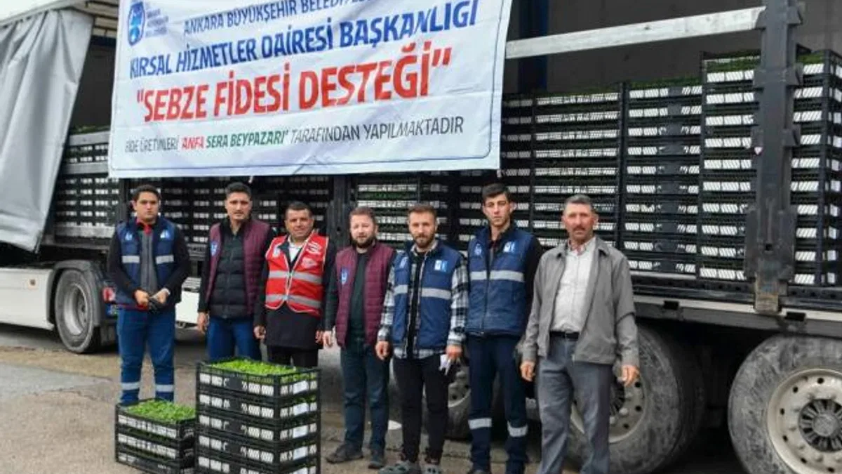 Ankara’da 1 milyonun üzerinde erkenci sebze fidesi dağıtıldı