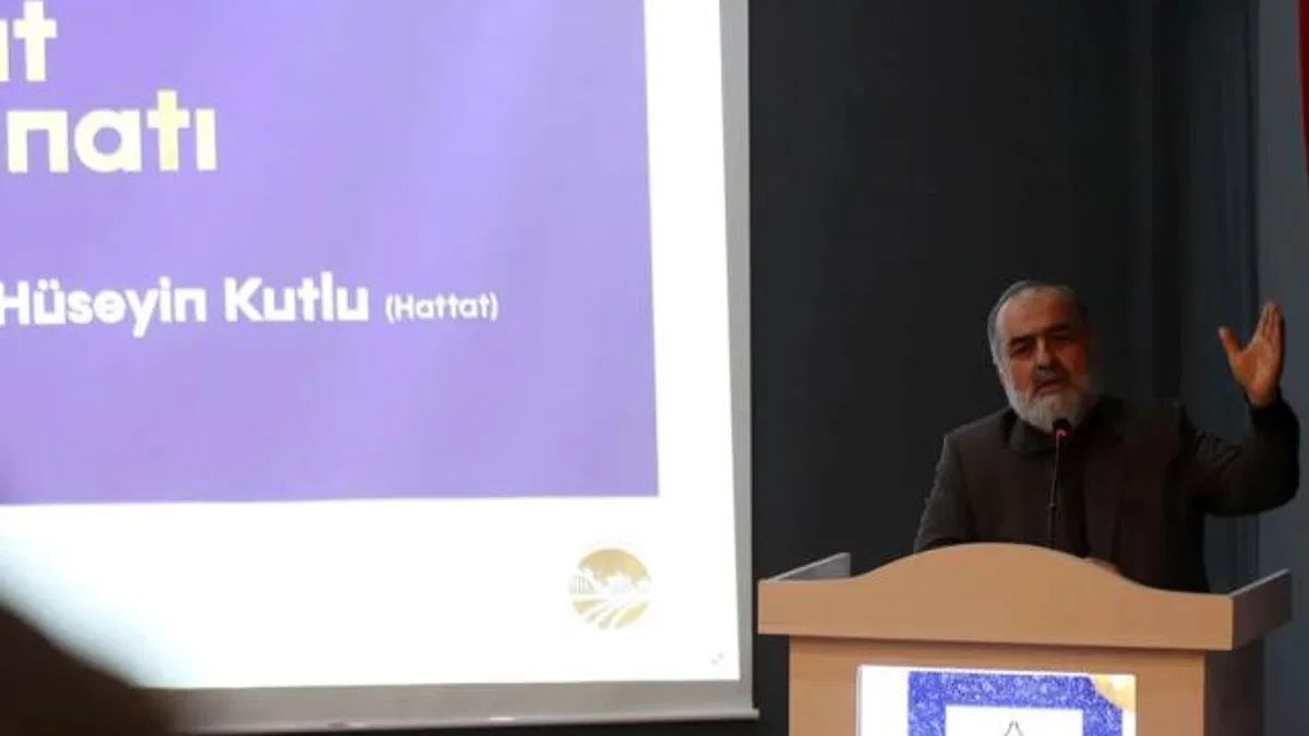 Hattat Kutlu Sakarya’da sanatın inceliklerini anlattı