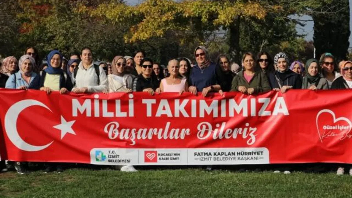 İzmitli kadınlardan Milli Takıma destek mesajı