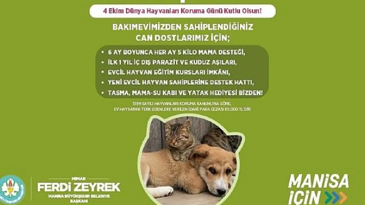 Manisa Büyükşehir Belediyesinden Örnek Proje “Yeter ki Sahiplen!”