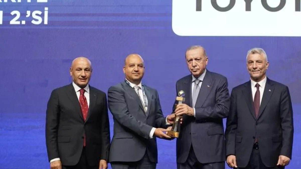 Toyota Türkiye ihracatta şampiyonlar arasında 2’nci oldu