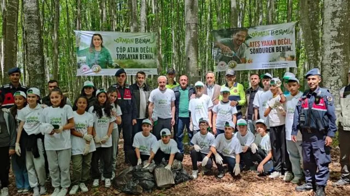 Gölcüklü miniklerden ‘ormanlar benim’ bilinci