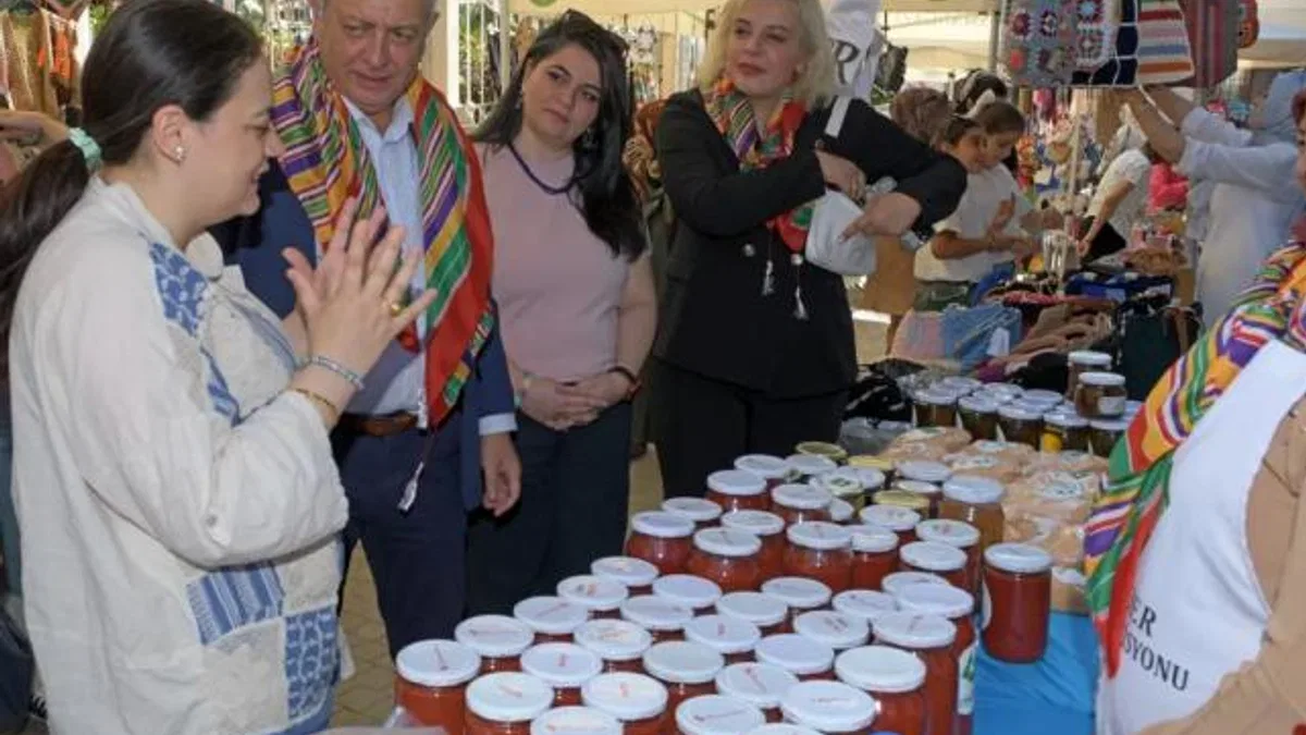 Bursa Osmangazi’de üretici kadınlar Sümbüllü Bahçe’de buluştu