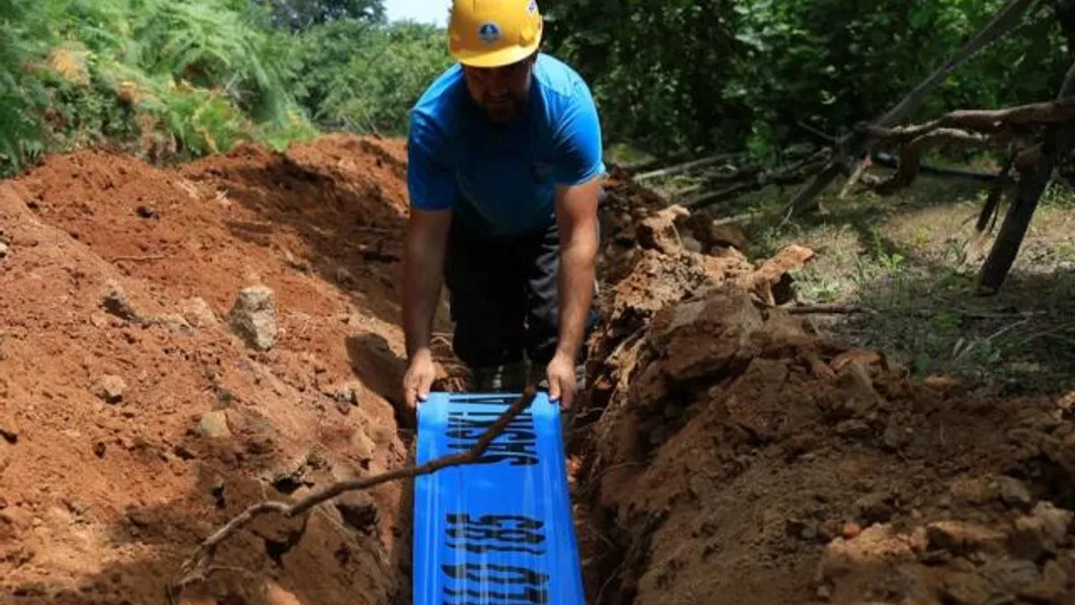 Sakarya’da yeni içme suyu hattında çalışmalar tamamlandı