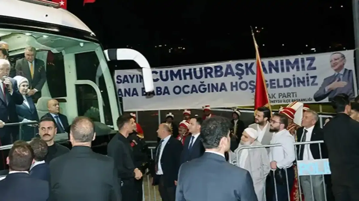 Cumhurbaşkanı Erdoğan baba ocağı Rize’de