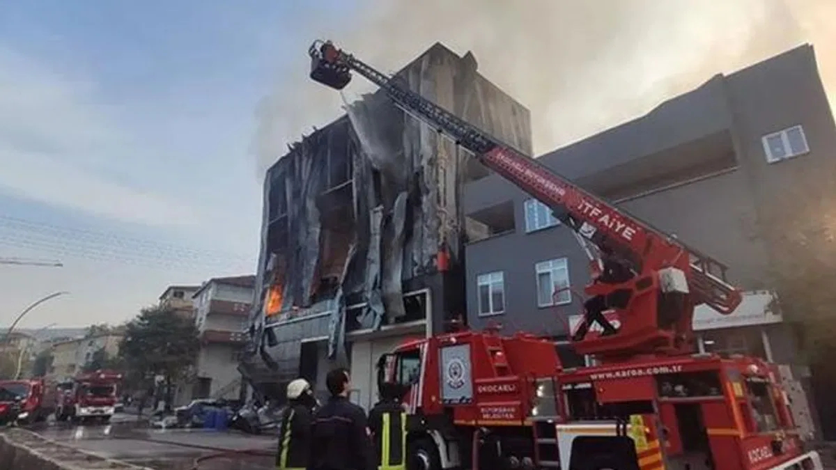Kocaeli Dilovası’nda kozmetik fabrikasında yangın: 6 ölü, 1 yaralı