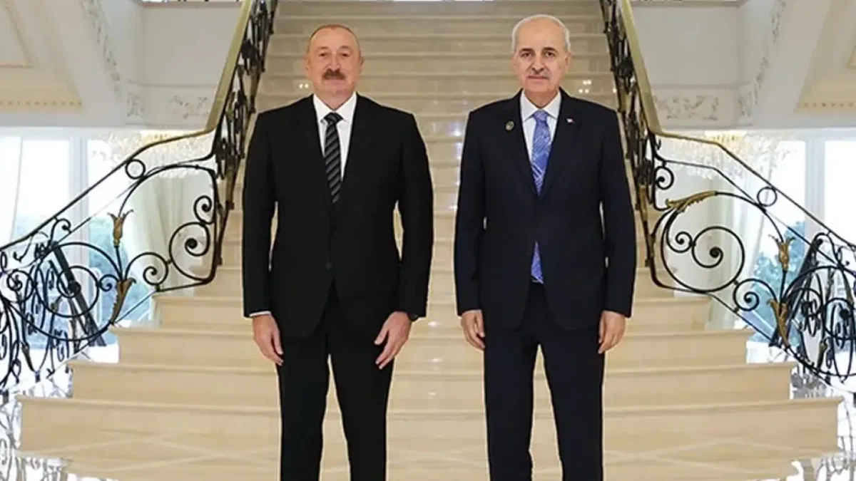 Azerbaycan Cumhurbaşkanı Aliyev, Kurtulmuş’u kabul etti