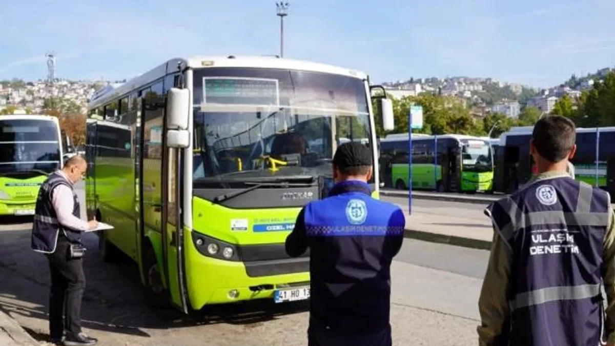 Kocaeli’de toplu taşımada 120 araca sıkı denetim