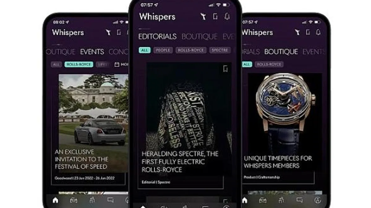Rolls-Royce sahiplerine özel bir dünya; Whispers