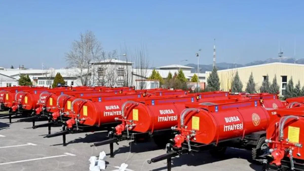 Bursa Büyükşehir’den kırsal mahallelere yangın tankeri