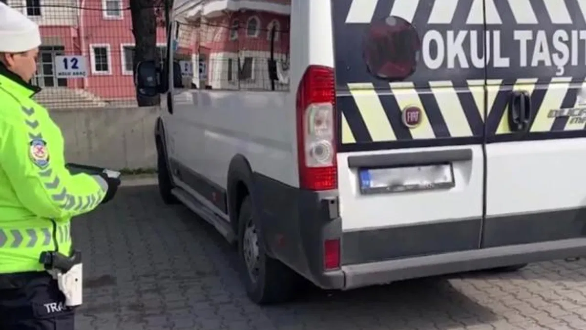 Okul servis araçlarına sıkı takip