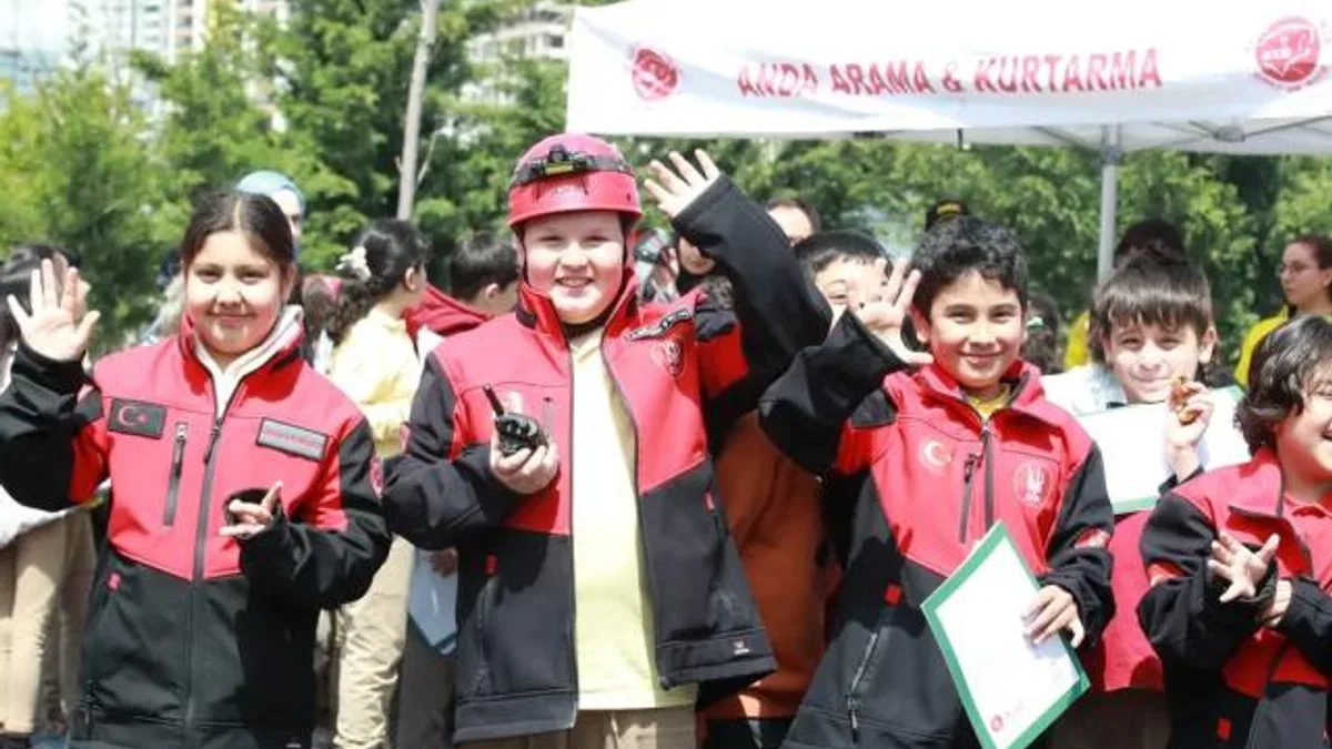 Ankara Keçiören’de çocuklara hayat kurtaran afet eğitimi
