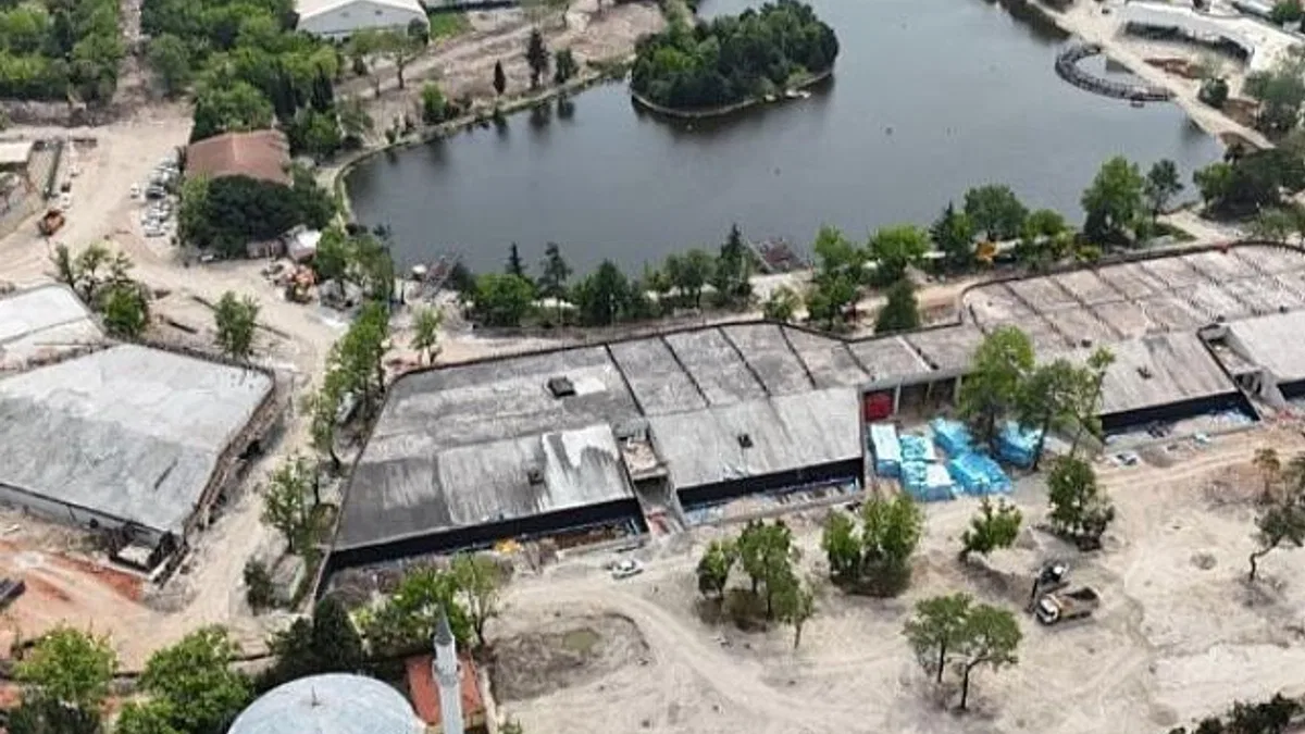 İzmit Millet Bahçesinde kaba inşaatlar tamamlandı