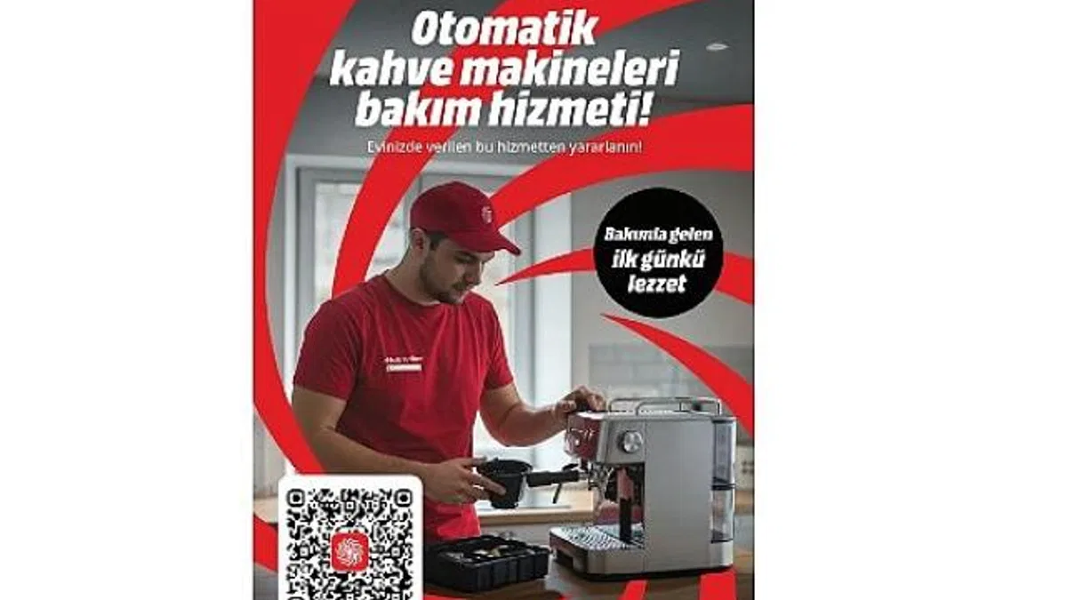 MediaMarkt Türkiye’den evde otomatik kahve makinesi bakım hizmeti!