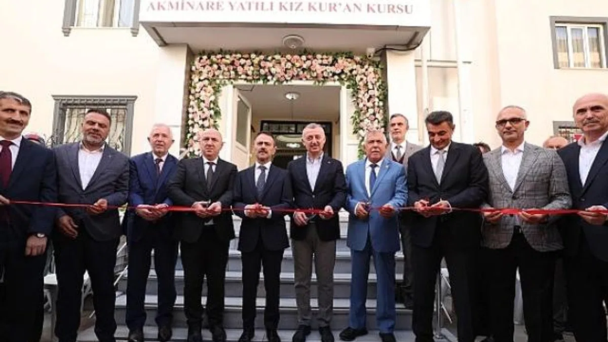 Akminare Yatılı Kız Kuran Kursu açılışına katılan Büyükakın; Güzel gönüllü insanlar güzel hizmetlere vesile olur