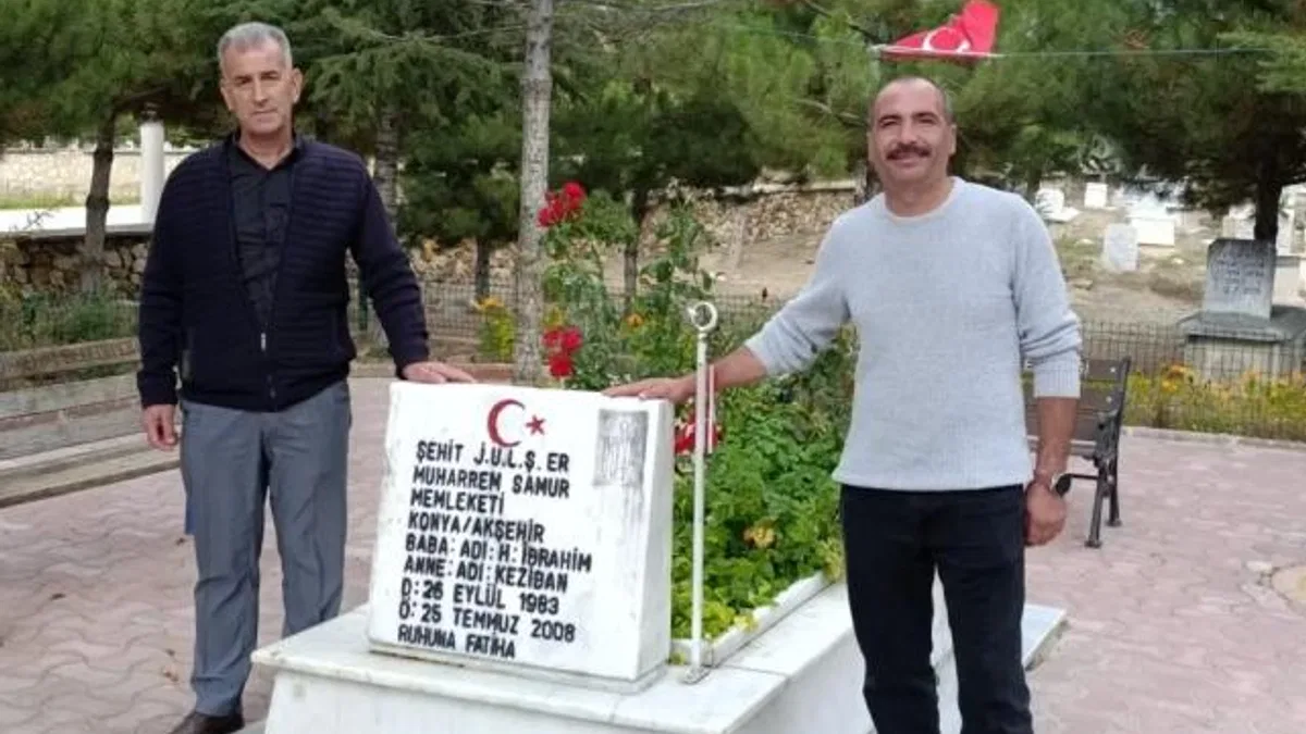 Konya Akşehir’de şehit mezarlıkları onarılıyor