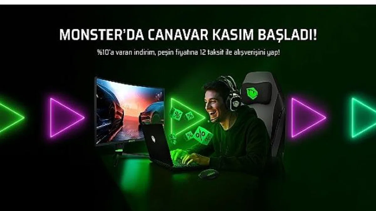 Kasım ayında Monster’dan canavar gibi indirim kampanyası