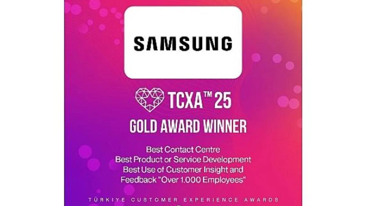 Samsung’a Türkiye Müşteri Deneyimi Ödülleri (TCXA) 2025’ten 3 Altın Ödül!