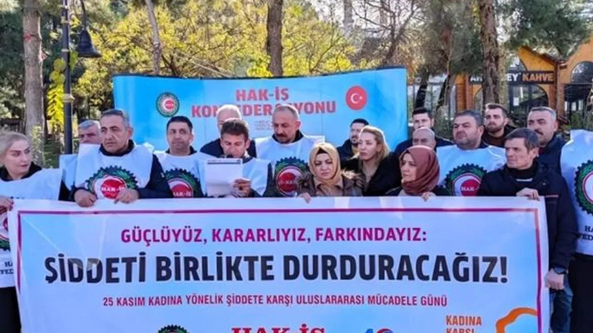 Hak-İş Mardin kadınlar için meydanlara indi