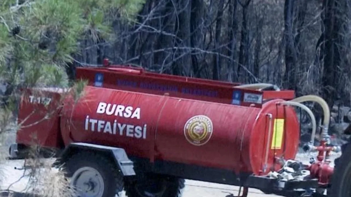 Bursa Büyükşehir’in tankerleri orman yangınlarına müdahalede kilit rol oynuyor