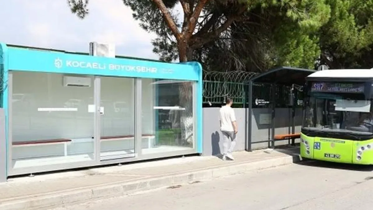 Kocaeli’de otogar aktarma durakları yenilendi