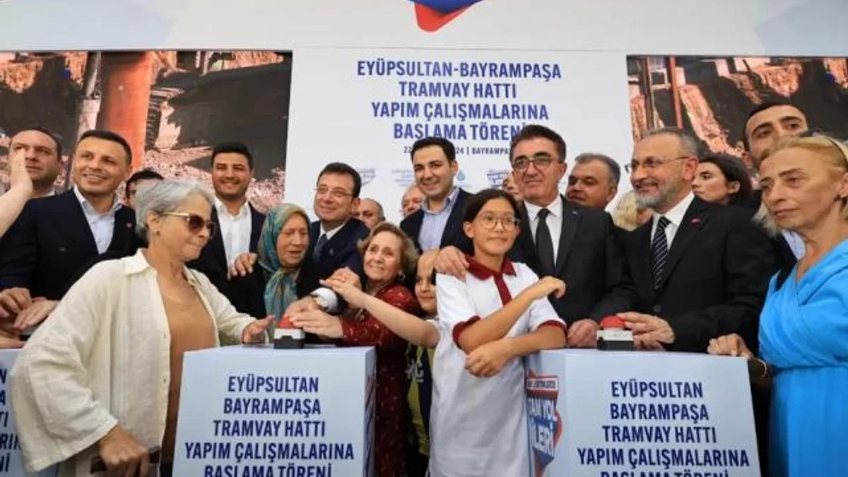 Eyüpsultan-Bayrampaşa Tramvay Hattı öz kaynakla başladı