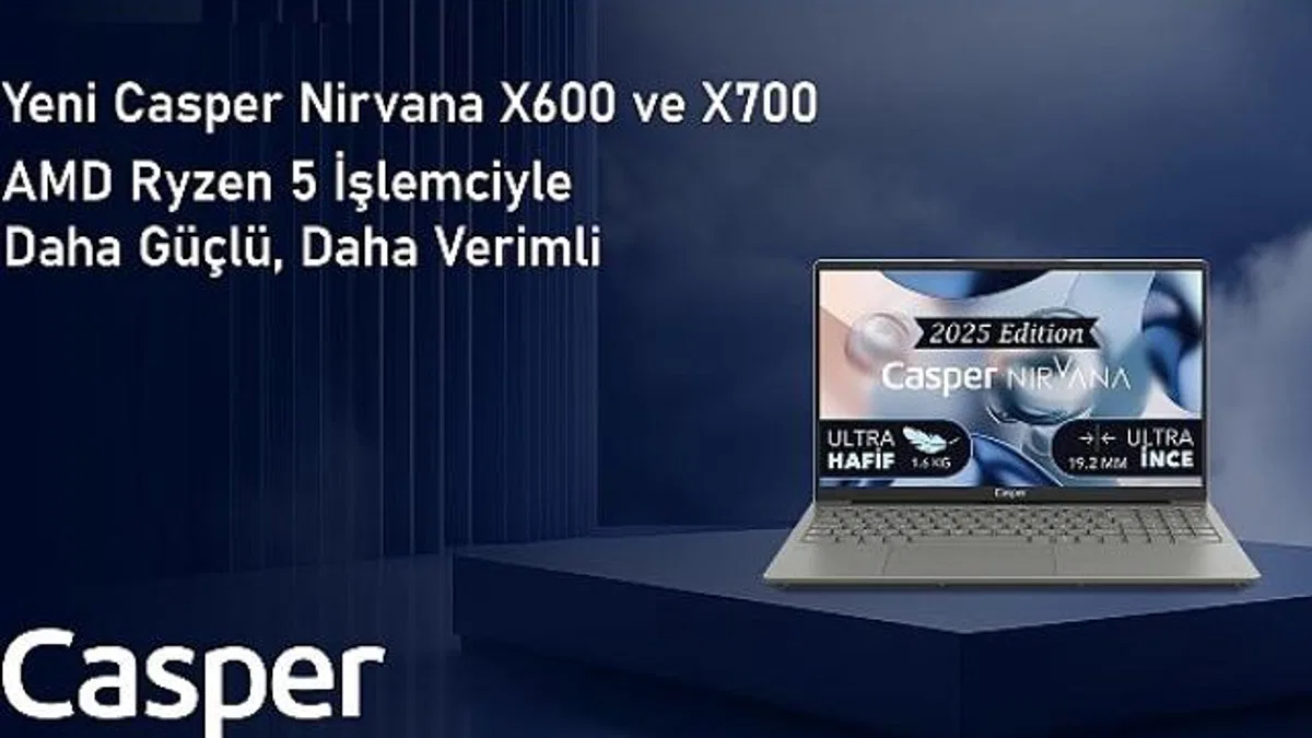AMD Ryzen 5 İşlemciyle Güçlendirilen Casper Nirvana X600 ve X700 Performansta Çığır Açıyor