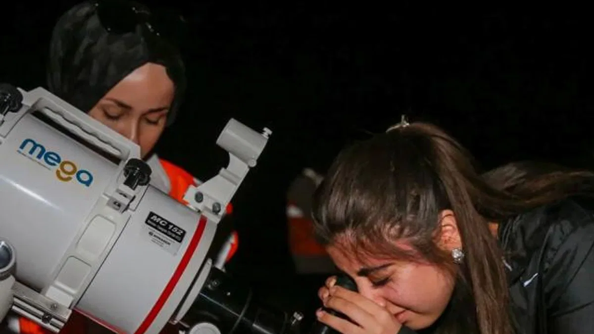 Meteor yağmuru Meram’da şölene dönüştü