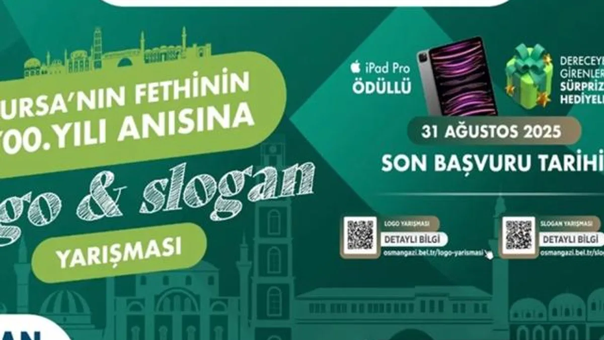 Bursa’da fethin 700’üncü yılına özel Osmangazi’den logo ve slogan yarışması