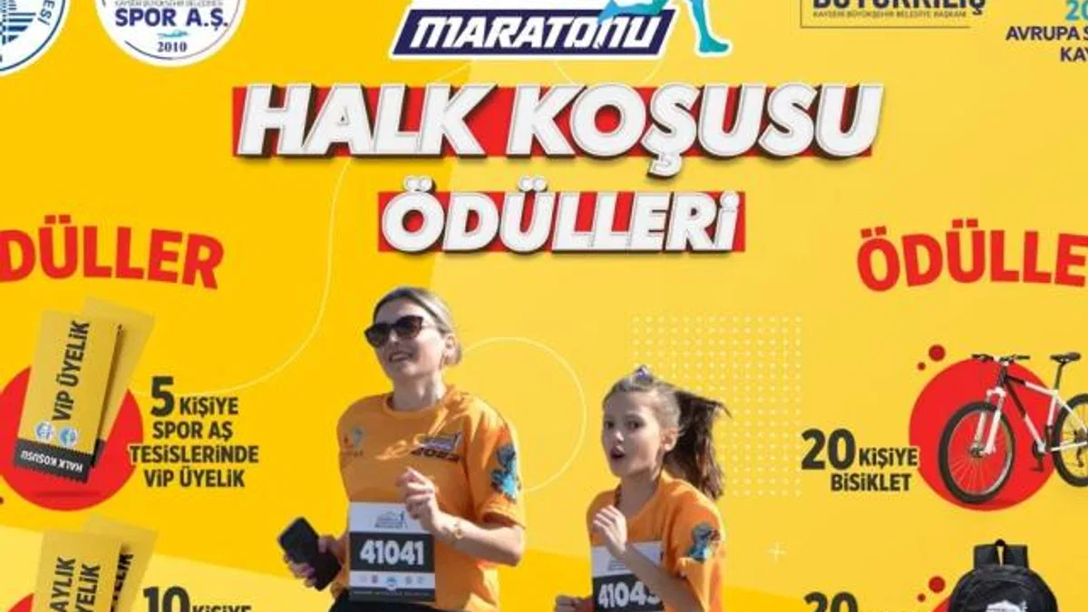 Büyükşehir’in 4. Uluslararası Yarı Maratonu’ndaki halk koşusunda hediye yağmuru