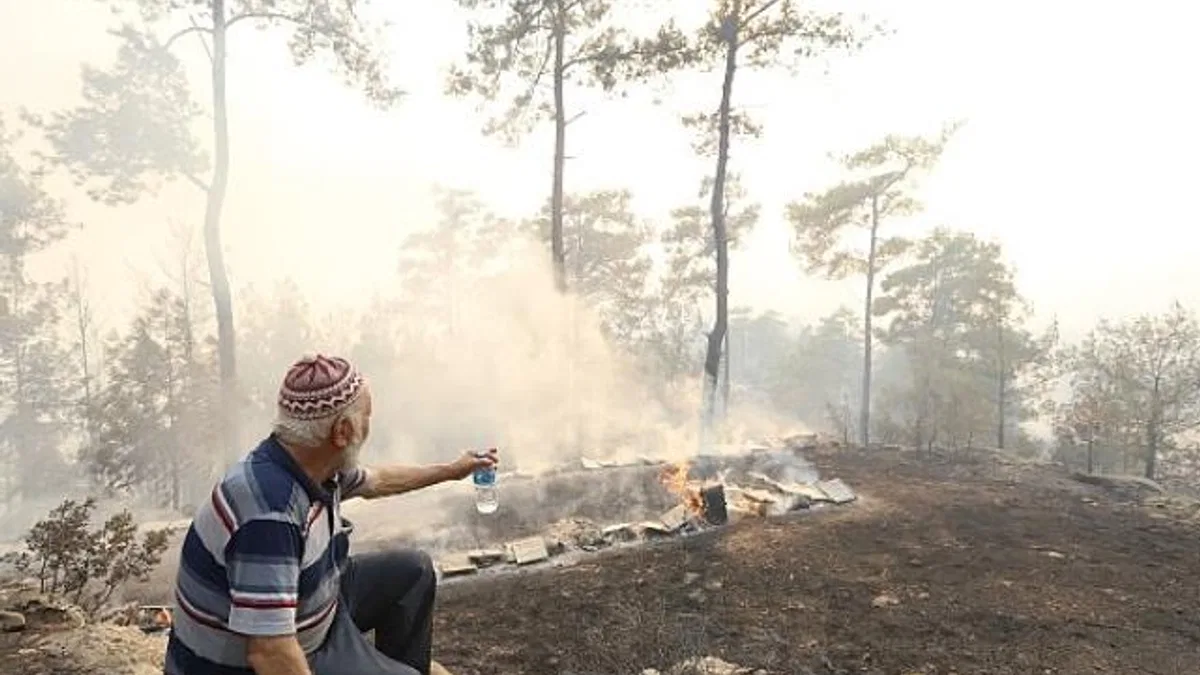 Büyükşehir Orman Yangınları Sonrası Üreticinin Yanında