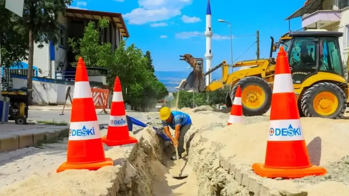 Denizli honaz ilçesinde asbestli borular tarihe karışıyor