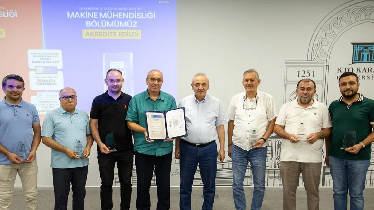 KTO Karatay Üniversitesi Mühendislik Bölümleri akreditasyon aldı