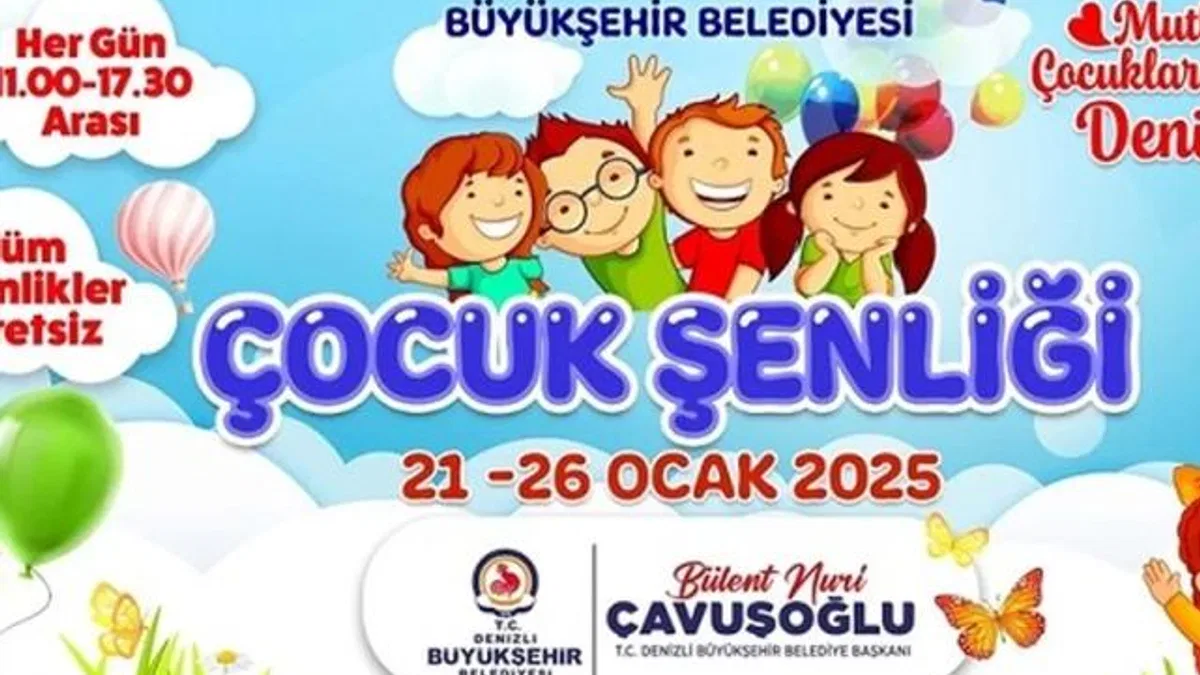 Denizli Büyükşehir’den çocuklara şenlik müjdesi
