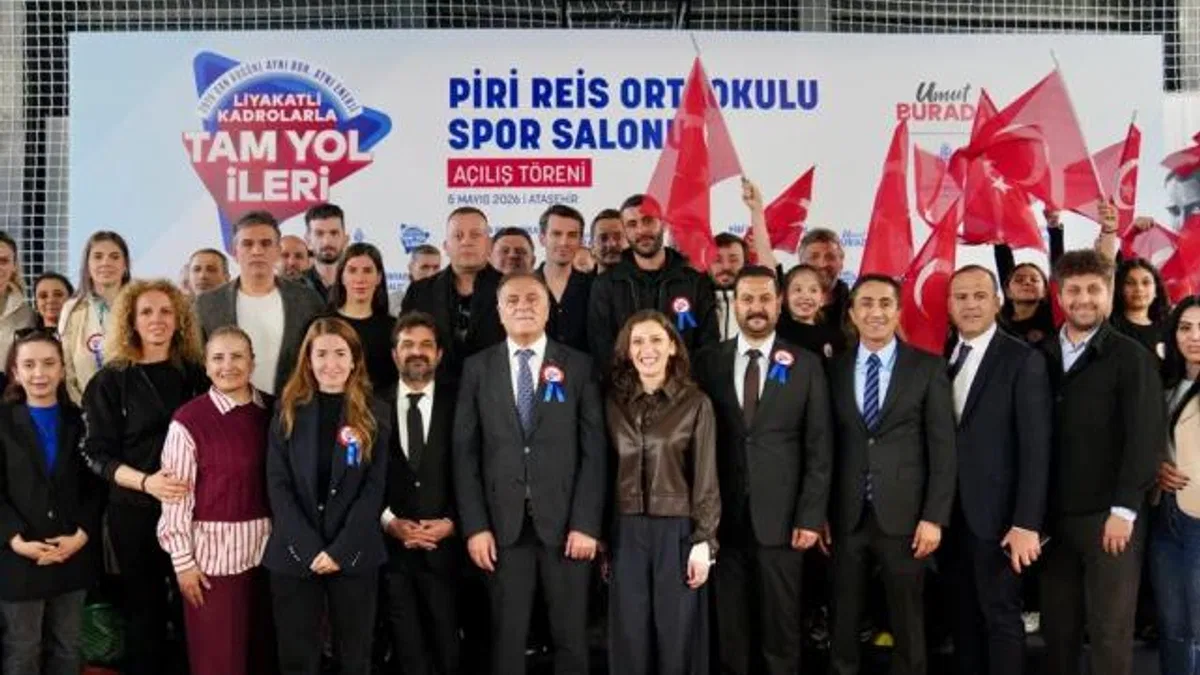 İstanbul Ataşehir’de okul bahçesine modern spor salonu