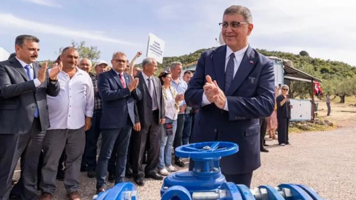 İzmir Dikili’de çiftçiye can suyu
