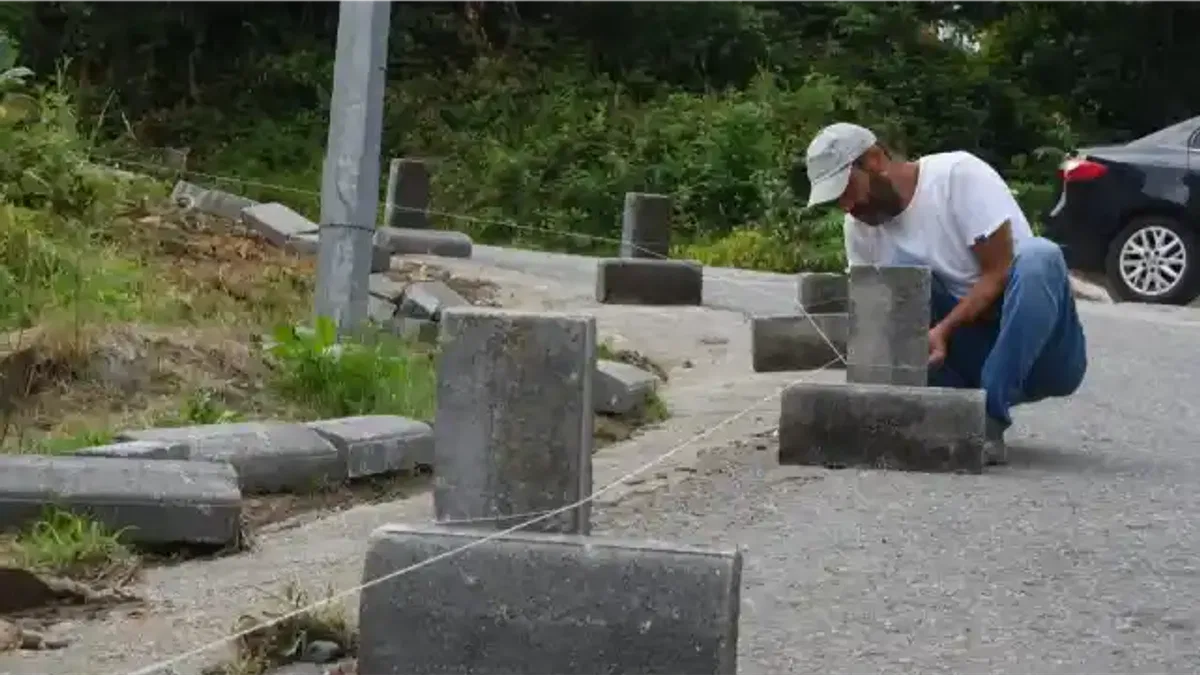 Giresun’da yol ve kaldırım çalışmaları sürüyor