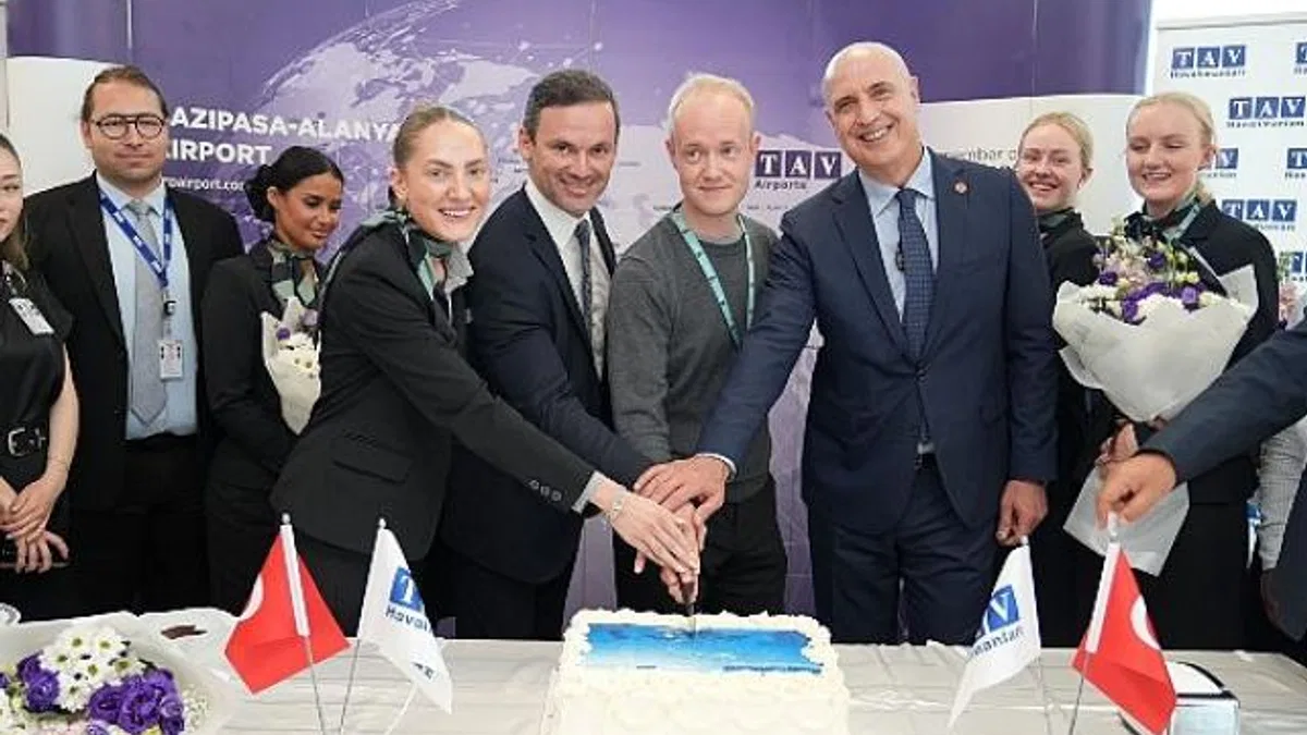 Gazipaşa-Alanya Havalimanı, Copenhagen Air Taxi’nin ilk uçuşunu karşıladı
