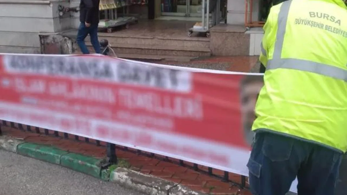Bursa Büyükşehir’den ‘izinsiz afiş’ avı!