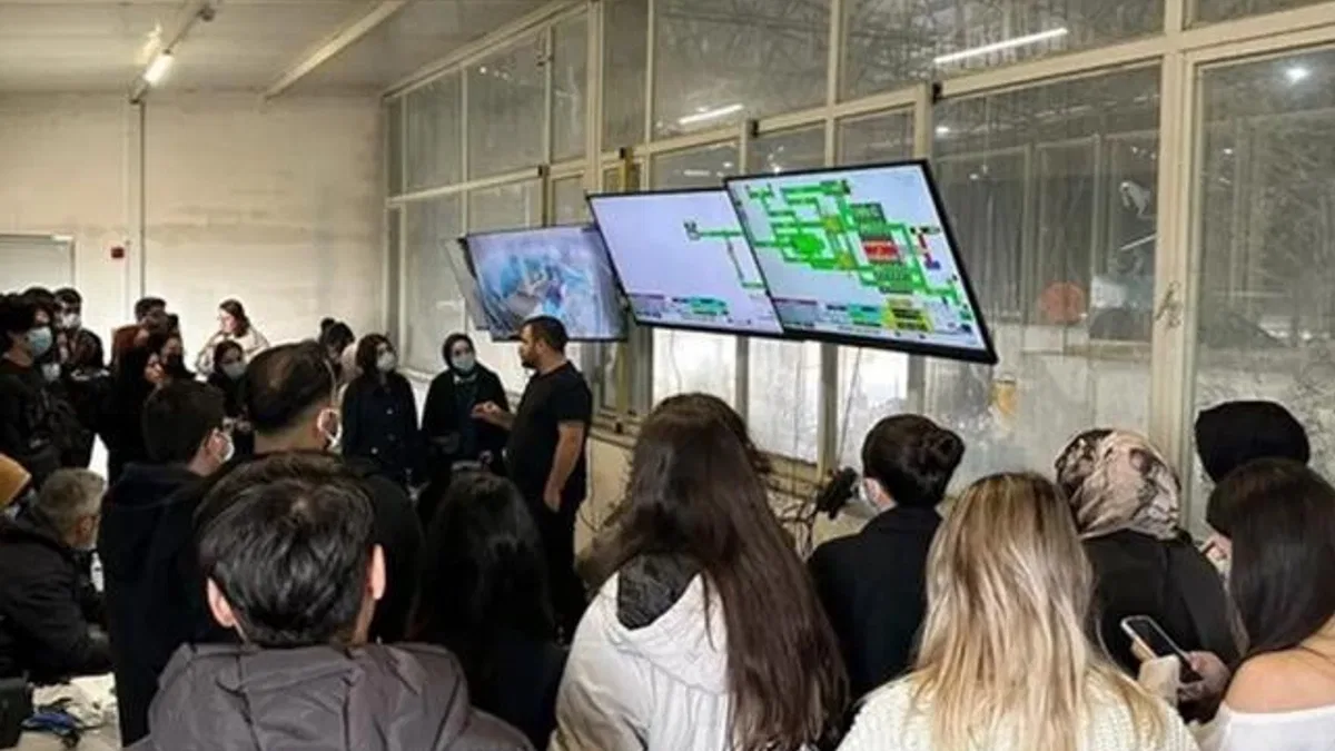 Denizli’de üniversiteliler katı atık tesisini yerinde gözlemledi