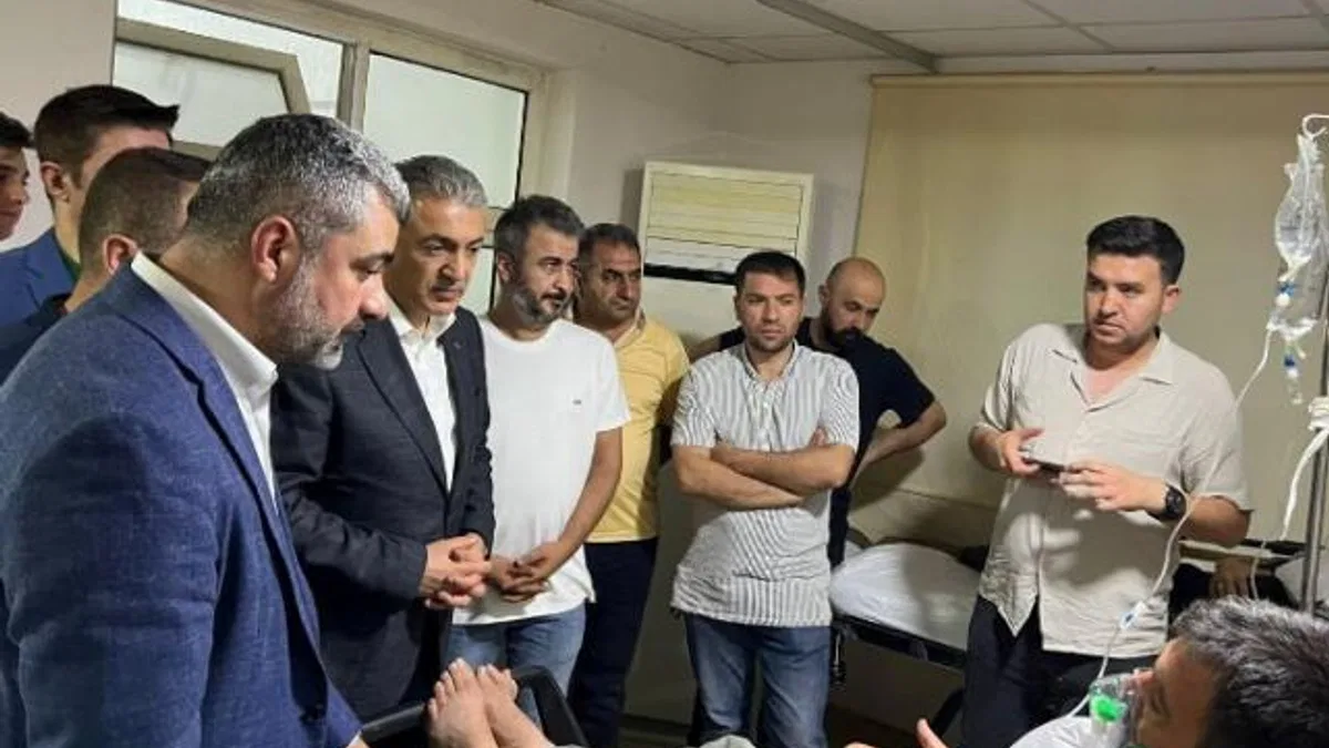 Vali Akkoyun yangında yaralananları ziyaret etti