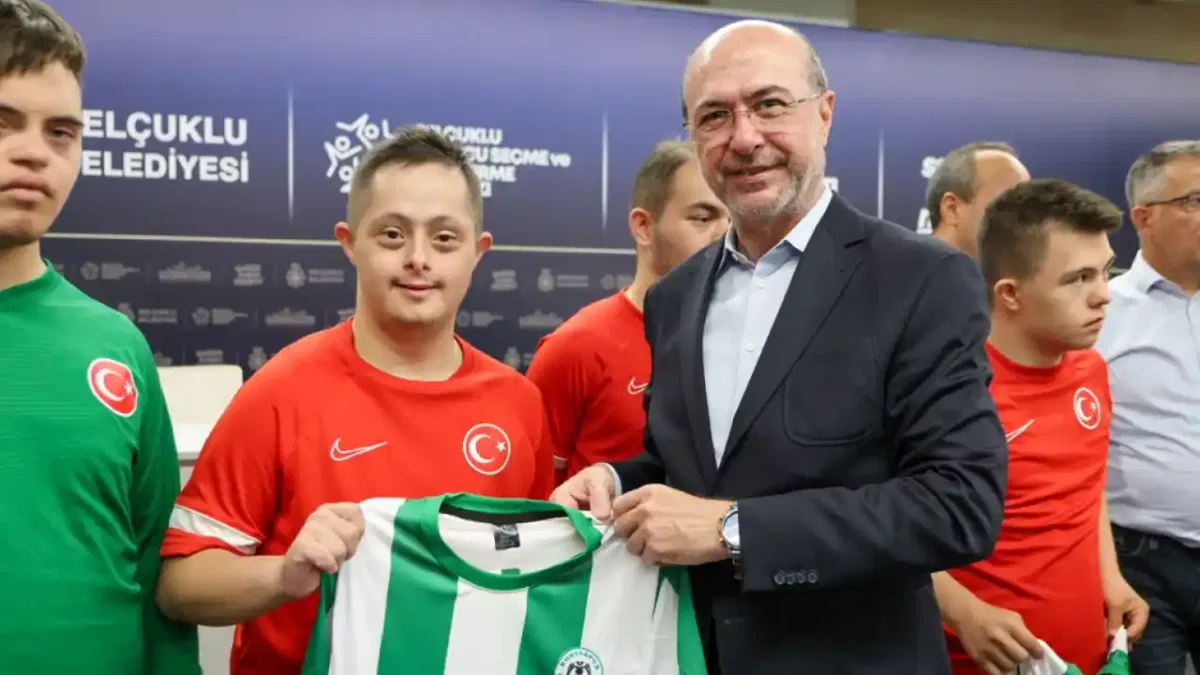Konya’da Başkan Pekyatırmacı Down Sendromlu Milli Takımla buluştu