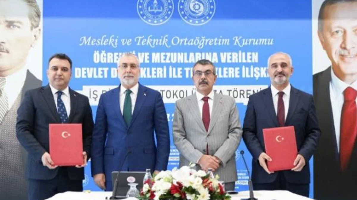 ‘Mesleki ve Teknik’te devlet teşviki protokolü