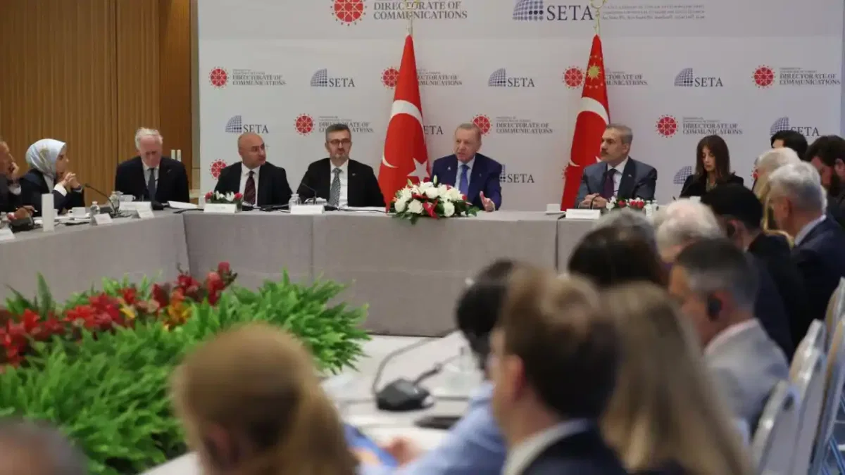 Cumhurbaşkanı Erdoğan, New York’ta ABD’li düşünce kuruluşu temsilcileriyle buluştu