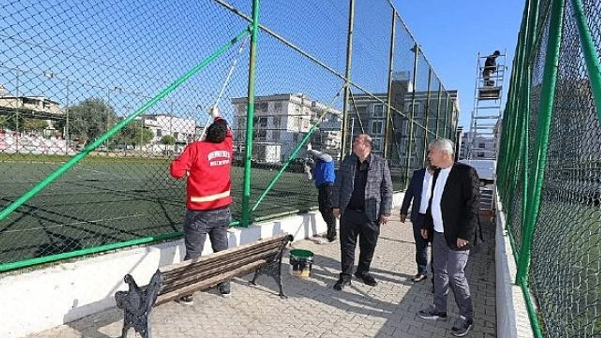Başkan Çiçek Talimatı Verdi Sahalar Yenileniyor