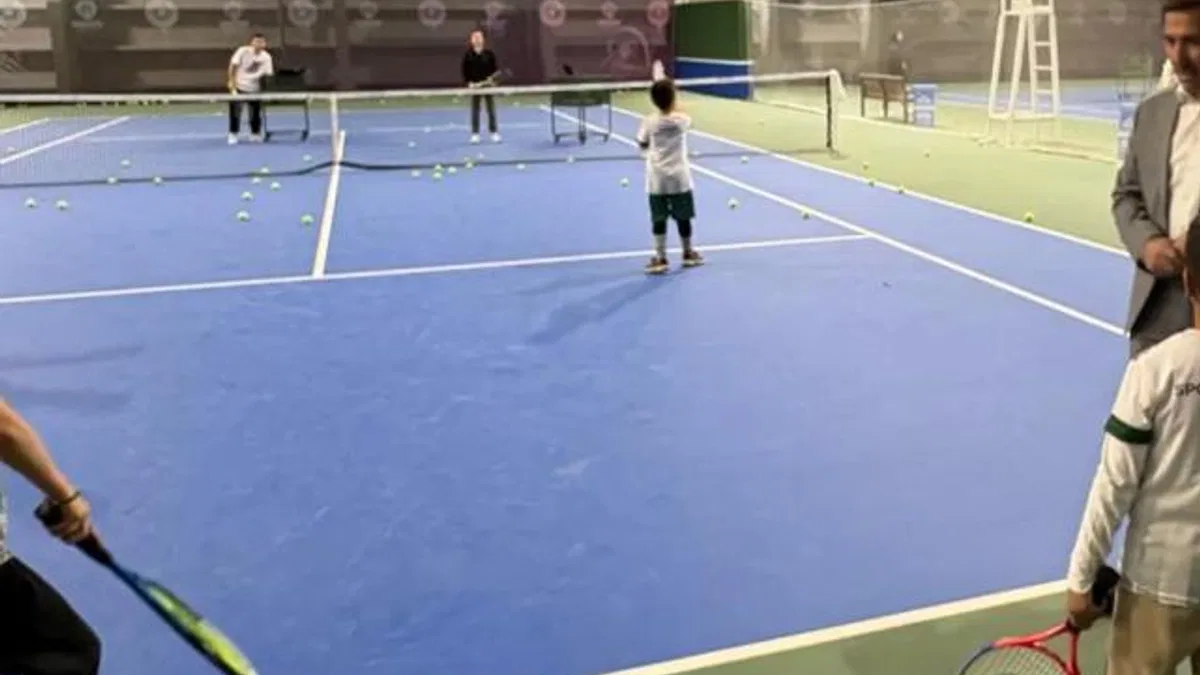 Konya’da Başkan Kılca Tenis Kortu’nda sporseverlerle buluştu
