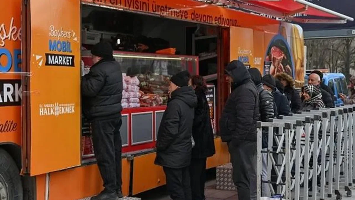Ankaralılarla ete Mobil Market’le kavuştu