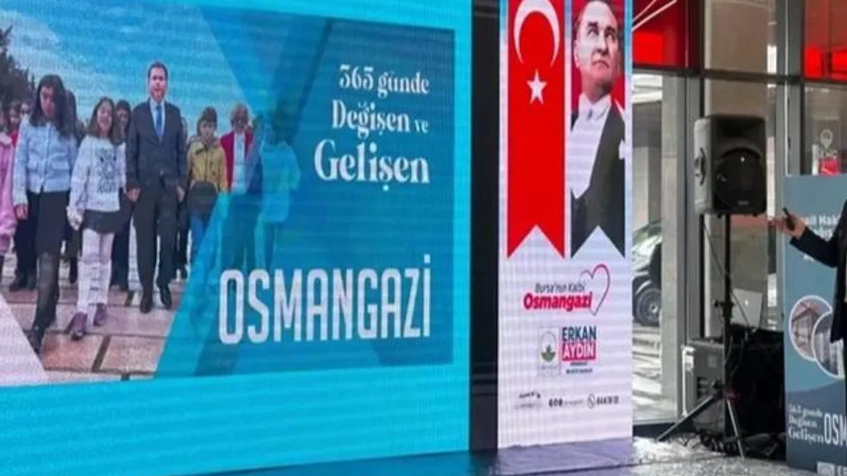 Osmangazi’nin 1 yıllık çalışmalarını Erkan Aydın paylaştı