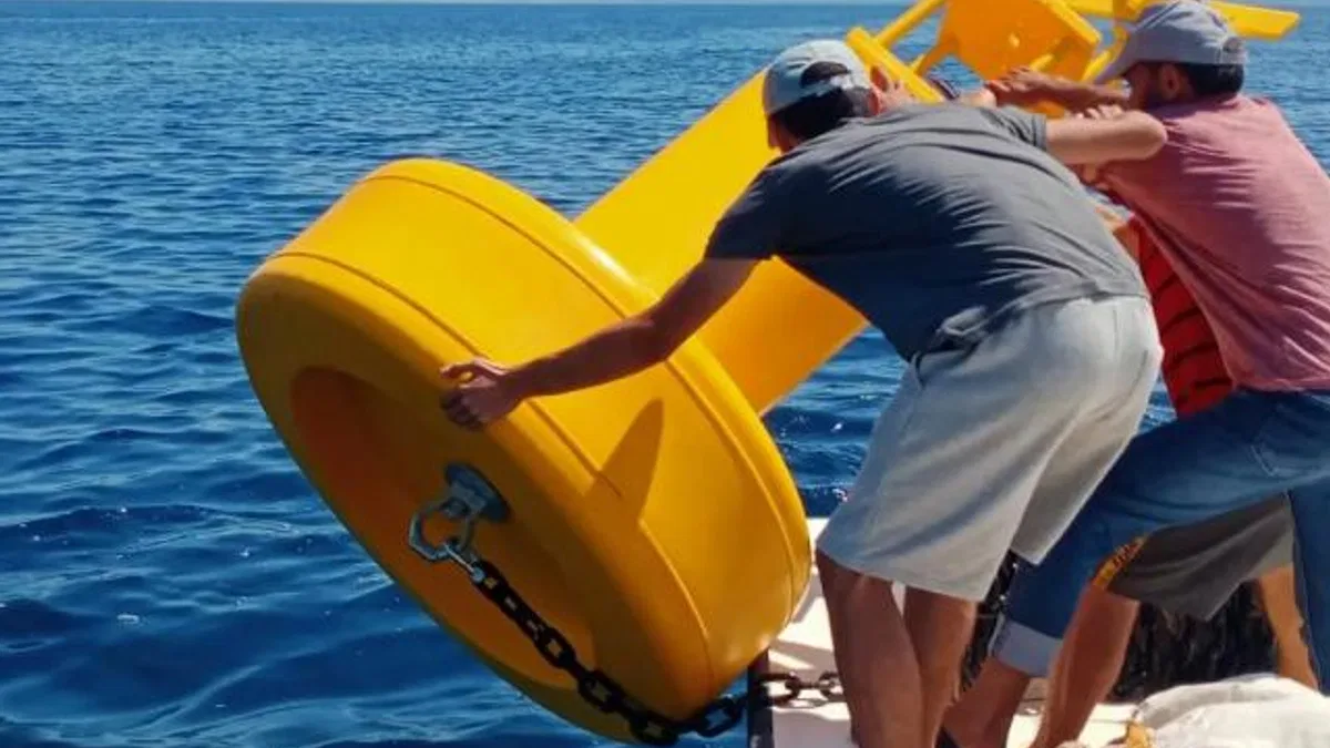 İbrice’de şamandıralar bırakıldı